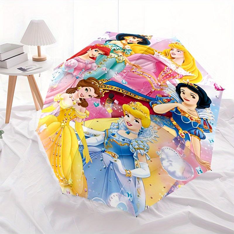 Princesses, Fantasy Automatic Opening and Closing Umbrella, Compact Travel Umbrella, Lightweight and Portable, Suitable for Beach Commuting