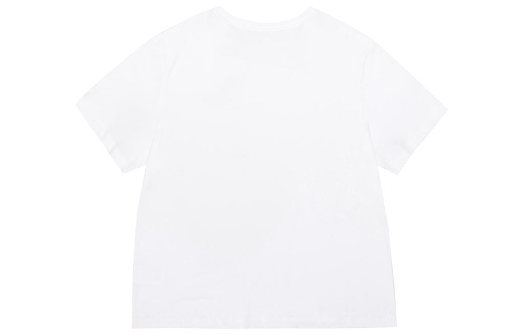 Nike T Shirts Men's White Crew Neck Moderate Straight Fit BQ3672-100