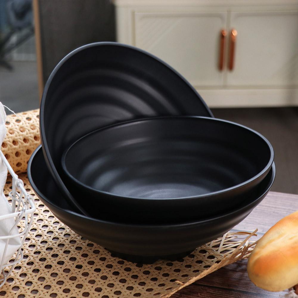 Melamine Fruit Salad Bowl Ring Stripes Noodle Bowl Soup Bowls Ramen Bowl  Restaurant