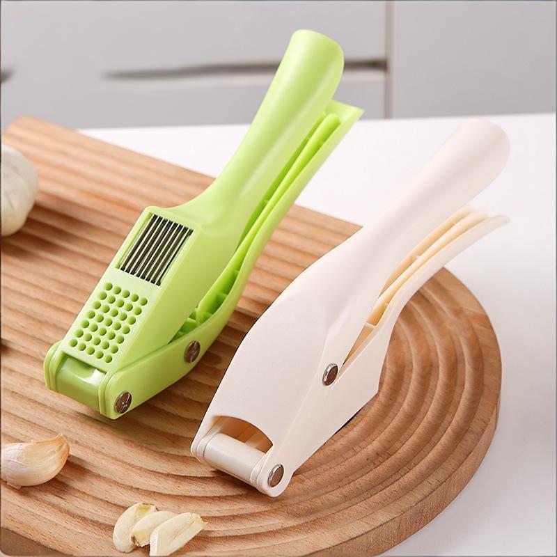 2-In-1 Multifunctional Garlic Press For Pressing Mash Garlic And Sliced Garlic Vegetable Squeezer For Home Cooking Masher Tool