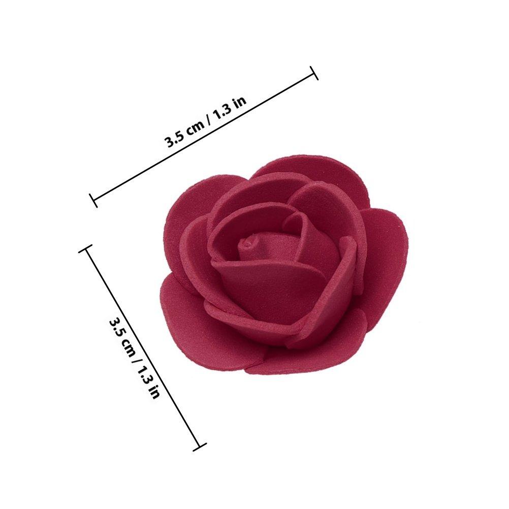 50Pcs Faux Rose Heads Foam Artificial Roses for Wedding Decoration Valentine's Day DIY Craft Flowers Centerpiece Wreath Bouquet