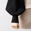 Korean Style Shirts Women Lantern Sleeve Loose Turn-down Collar Simple Solid Feminino Blouses Autumn All-match Fashion Plus Size