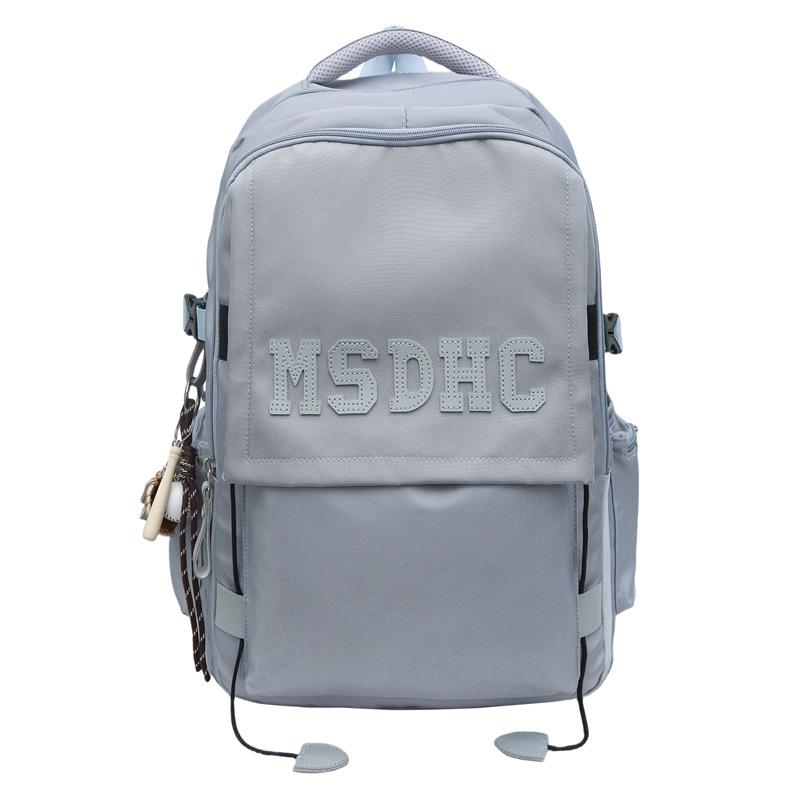 

Рюкзак Мужской Модный Простой Атмосферный Модный Тренд Рюкзак для Пары Высокая Ценность Большая Вместимость Студенческий Школьный Рюкзак Женский single pack серо голубой