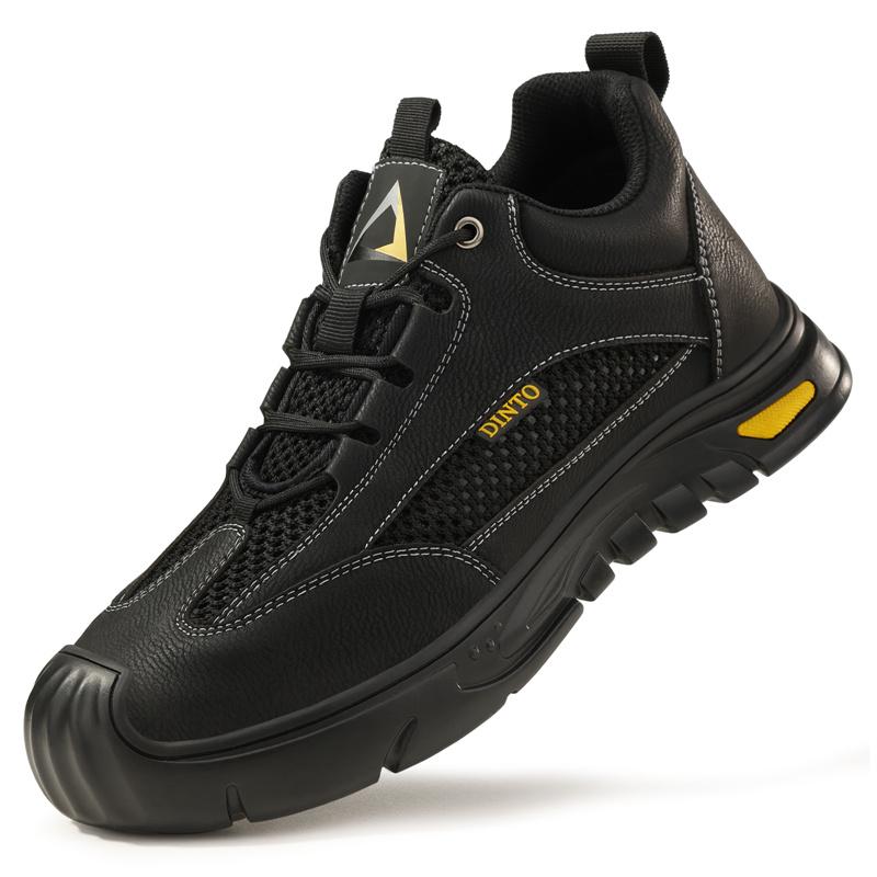 

Men Safety Summer Sneakers Anti Smashing Breathable Fashion Work Shoes Anti Slip Nail Resistant Smashing Construction Boots Male Footwear 44