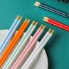 5 Pairs Chinese Chopsticks Set Reusable Non-Slip Japanese Sushi Chop Sticks Set Chopsticks Kitchen Tableware Gift Set 2025 New