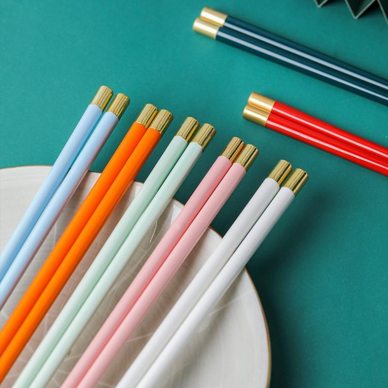 5 Pairs Chinese Chopsticks Set Reusable Non-Slip Japanese Sushi Chop Sticks Set Chopsticks Kitchen Tableware Gift Set 2025 New