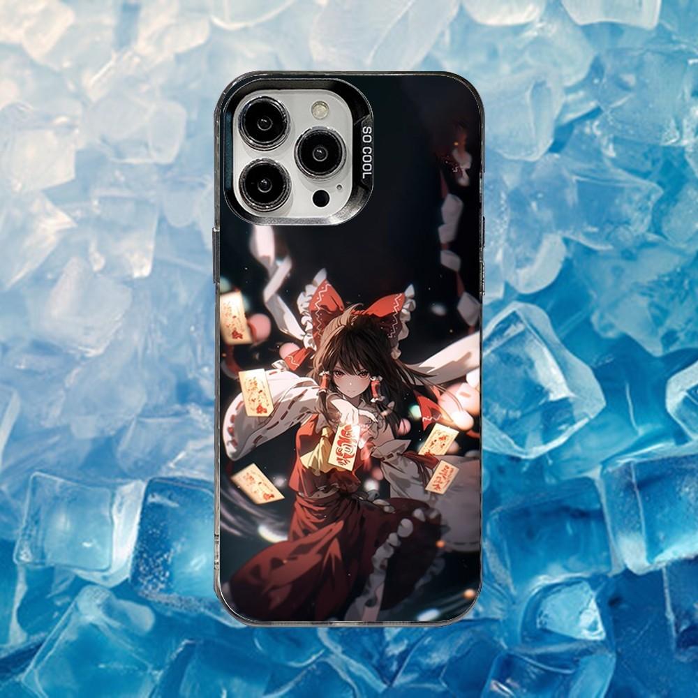 

T-TouHou Project Flandre Phone Case For iPhone 16,15,14,13,12,11,Mini,Pro,SE,MAX White Matte Shockproof Cover iPhone15pro