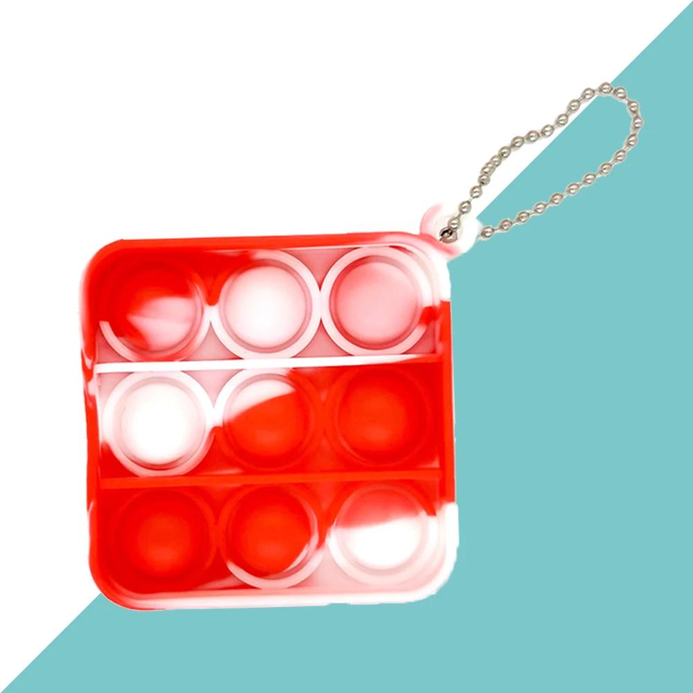 Игрушки-антистресс Пузырьки для нажатия Сенсорная мягкая игрушка Брелок Аутизм Потребность Брелок Взрослый Ребенок Игрушка-антистресс Для детей Детский подарок