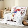 1PC Pippi Patterned Flannel Blanket Suitable For All Seasons For Home Decor Warmth And Comfort Gifts Holiday Present