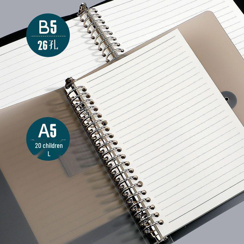 B5/A5 Loose-Leaf Refill Paper, 26/20 Holes, Grid/Horizontal Lines, Notebook Pages