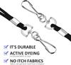 150-piece document lanyard thin neck lanyard with rotating hook student business card lanyard black