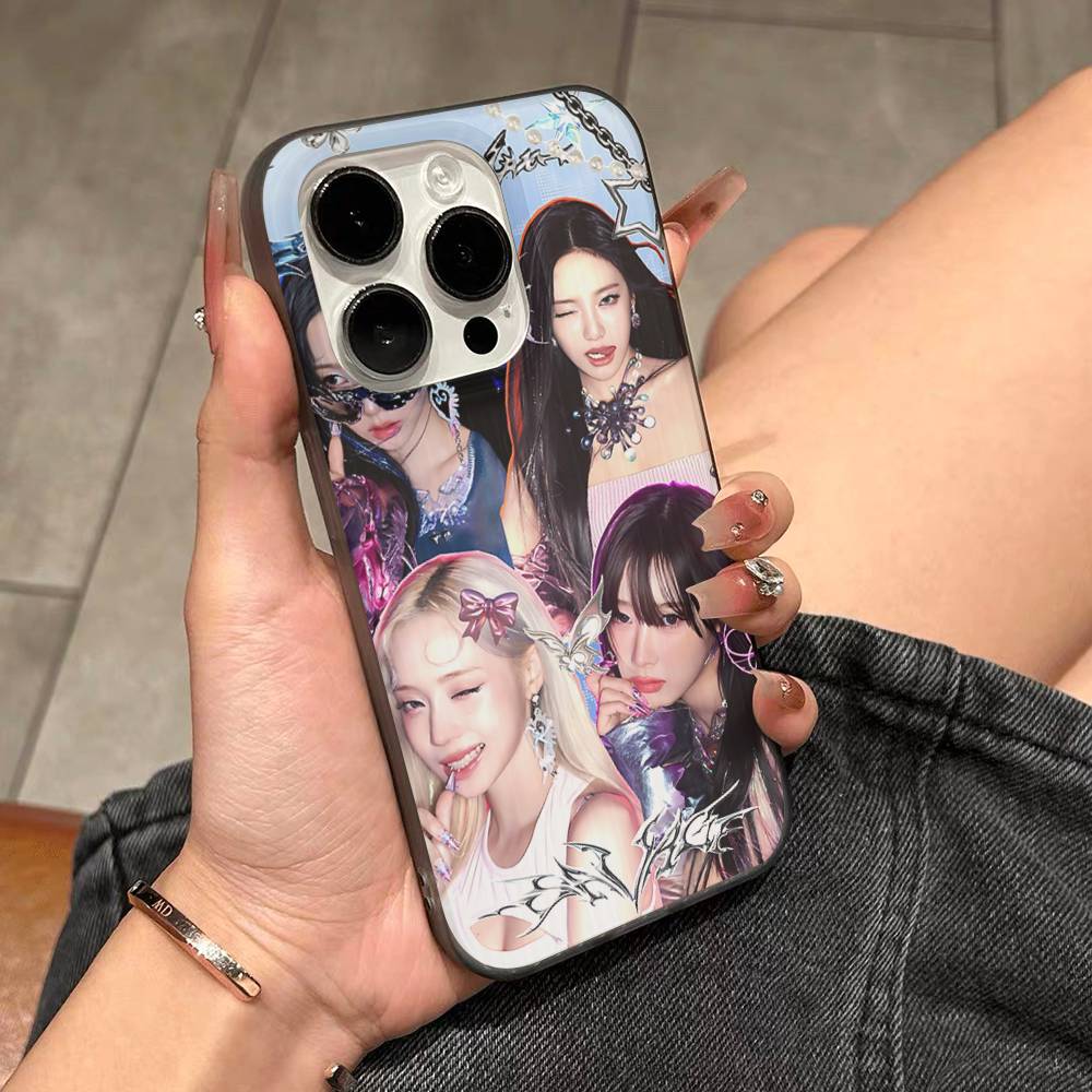 KPOP A-aespa Phone Case For IPhone 17 16 15 14 Plus 11 12 13 Pro Max Shockproof Protection Soft Back Cover