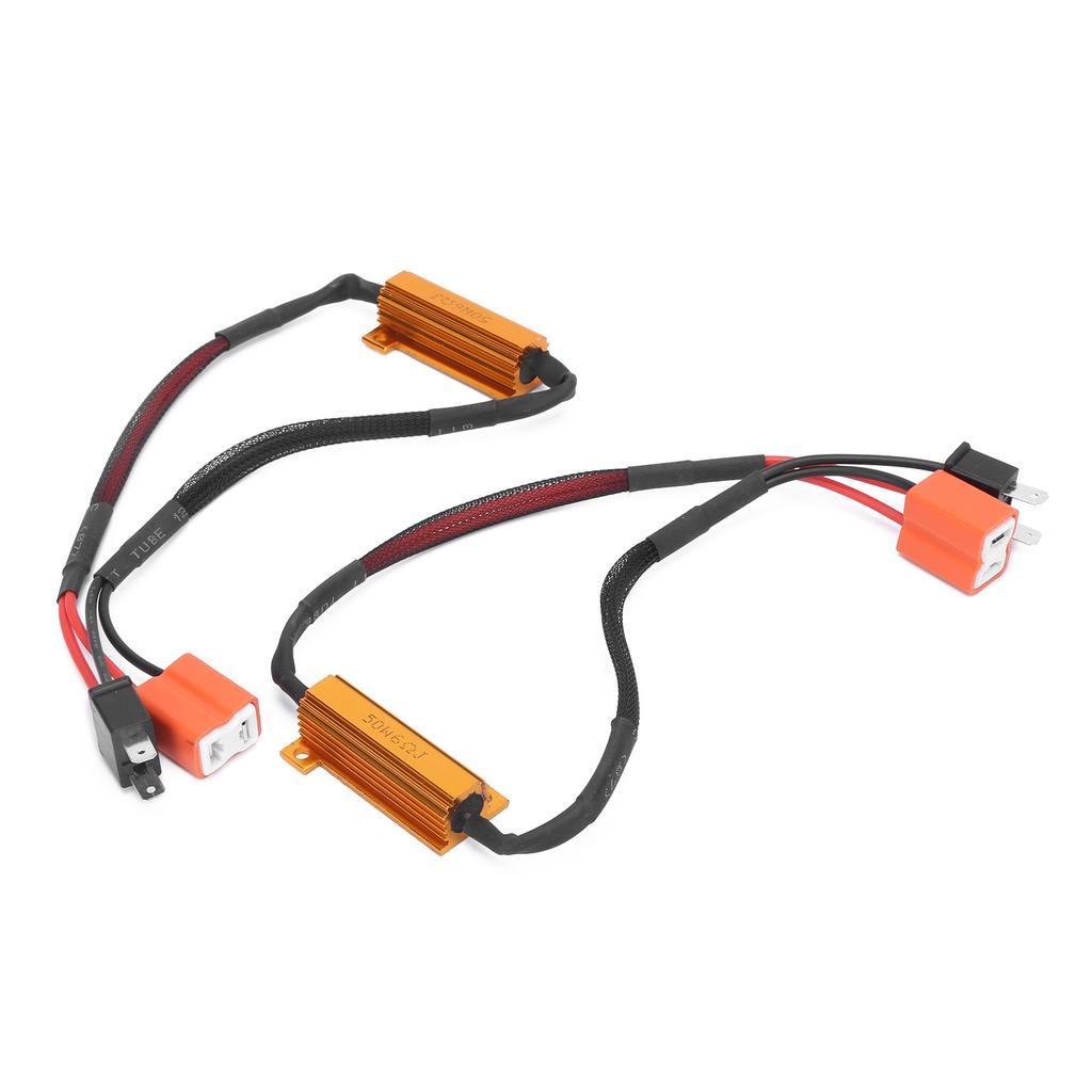 2pcs H7 LED Fog Light Decoder 50W 12V Load Resistor Car Headlight Lamps Anti Flicker Canceller