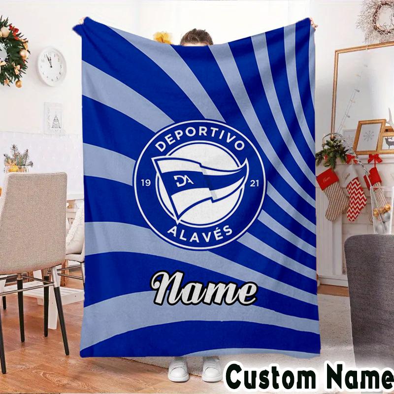 Custom Name Deportivo Fan Gear Throws Blanket Flannel Blankets for Couch Bed Gifts for Men Women Picnic blanket Christmas fan gifts