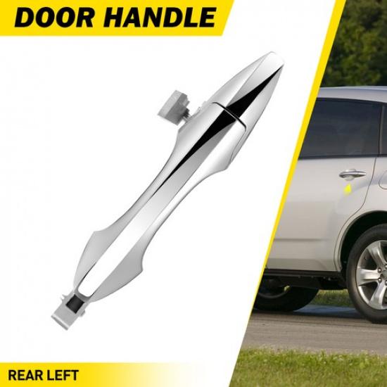 Chrome ABS 1X Exterior Door Handle Fit 2007-2013 Acura MDX Base Rear Driver Side