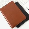 PU Leather Conference Folder with Clipboard Multiple Pocket Card Pocket Pen Slot Clipboard Business Document File Folder