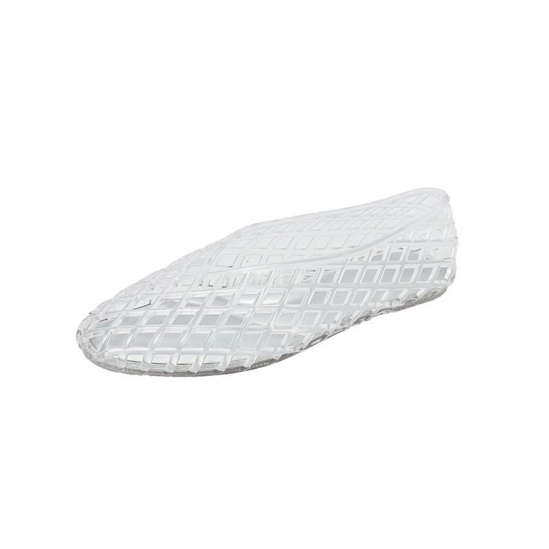 Umweltfreundliche Damen-Mesh-Slipper: Strand-Jelly-Flats mit Hohlgitter-Design