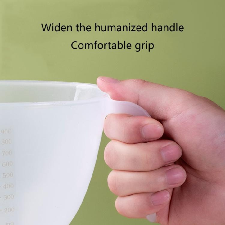 Measuring Cup Baked Egg Beating Bowl Handle Bowl with Drain Plastic Material