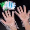 500-100Pcs Disposable Gloves Clear Anti-Slip Design Food Catering Baking Beauty and Hairdressing Transparent Gloves Wholesale