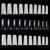 500PCS Extra Long False Nail Tips Acrylic Gel Salon Half Cover Tip Nail Tools