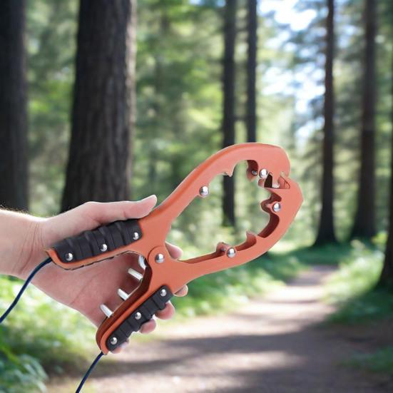 Kayak Anchoring Grip with Large Clamping Mouth Heavy Duty Kayak Brush Gripper Portable Camping Hiking Stainless Steel Canoe Boat Anchoring Clamp