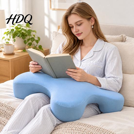 Ergonomic Bedding for Neck And Shoulder Support Side Sleeper Pillow with Arm Hole Memory Foam Cervical Pillow Comfortable Sleep Aid Adults High Loft