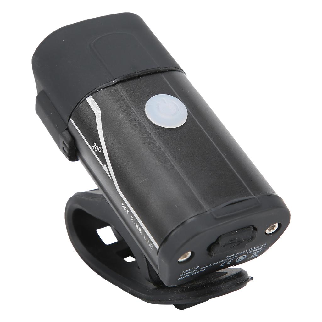 Bike Headlight USB Rechargeable Portable Long Battery Life Warning Light for Night Riding