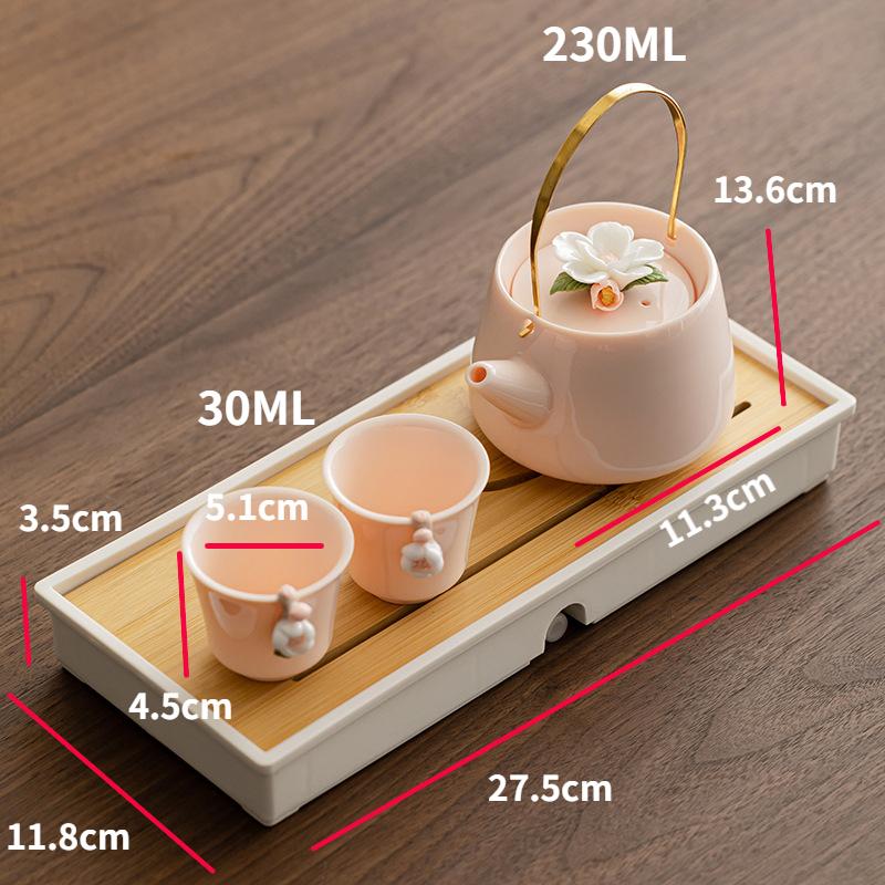 

Ручной работы цветочный горшок Tillang один горшок две чашки поднос для сухого пузыря керамический чайный сервиз кунг-фу женский чайник чайные чашки