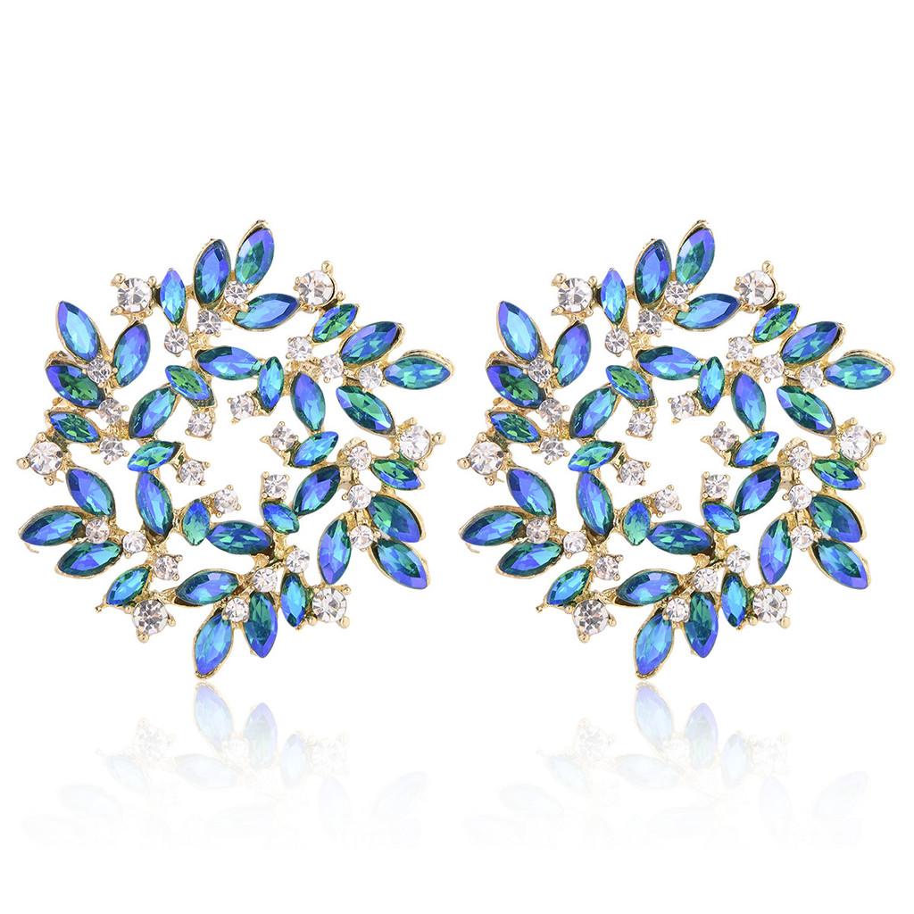 Modern Alloy Geometric Dangle Earrings For Women With Electroplated Finish For Spring Style