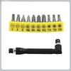 L-shaped 1/4 Hexagonal Screwdriver Bit 90 Degree Double Head Handle Black 6.35 Wrench 10pc Yellow Tape Screwdriver Bit Tool Set