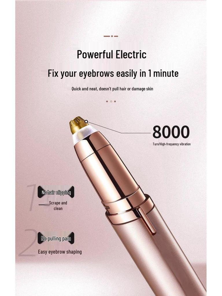 Rechargeable USB Electric Eyebrow Trimmer & Shaper for Men and Women