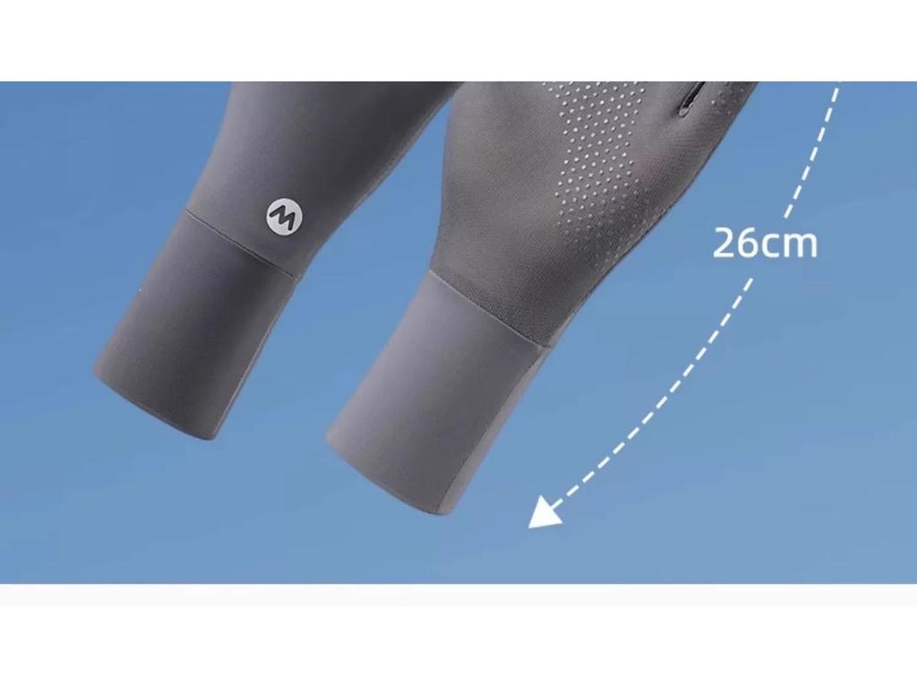 Eisseide Damen UV-Schutz Fingerlose Handschuhe - Atmungsaktiv, Dünn, Verlängert für Sommerliches Autofahren