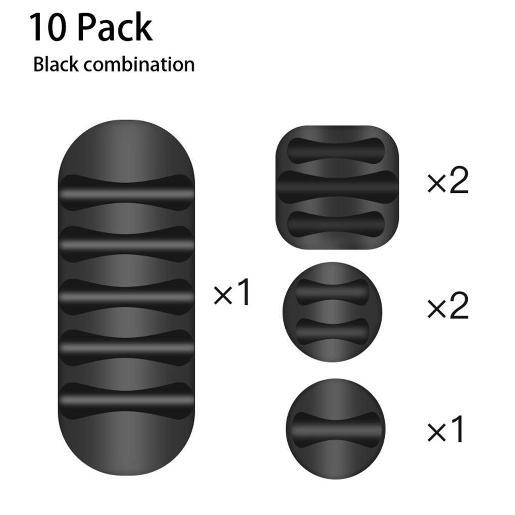 2021 NEW USB Cable Organizer Silicone Cable Winder Desktop Tidy Management Clips Cable Holder for Mouse Headphone Wire Organizer