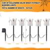 5 In 1 String Light Solar Halloween LED Outdoor Waterproof Ghost Stake Lights for Outdoor Pathway Yard Garden Decoration