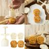 Hand Pressed Mooncakes Mold Cookie Stamp Bean Pastes Cake Molds ABS Pastries Dessert Mould for Baking Enthusiasts