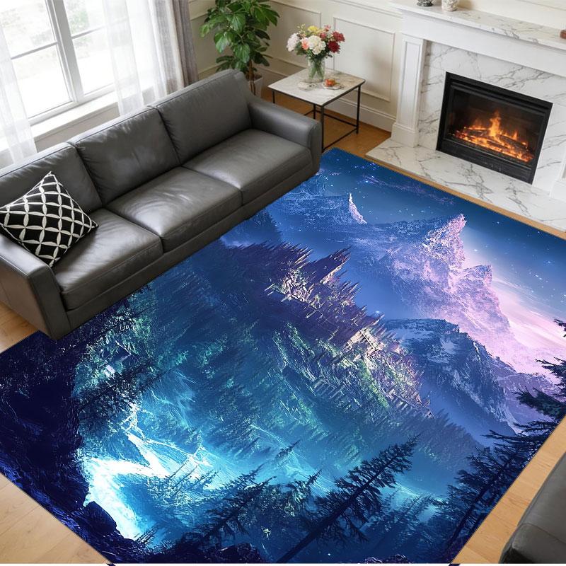 Crystal Velvet Rug Soft Non Slip Indoor Floor Mat Home DecorWorld of Warcraft