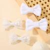 4 Stück Neue Einfarbige Spitzen-Haarspangen für Mädchen Handgefertigt Samt Schleife Baby Haarspangen Süßer Kopfschmuck Kinder Haarschmuck Geschenke