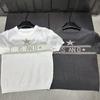 2026 Winter Pink Star D Letter Knit Short Sleeve Round Neck Casual Top