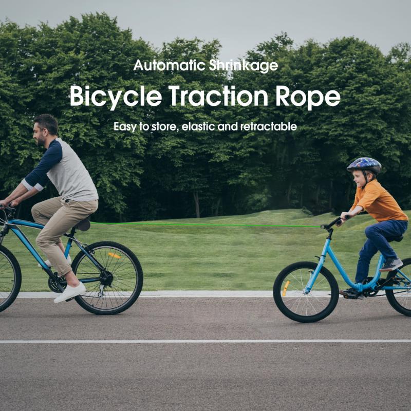 Bike Pull Rope 1.7M Parent Child Bicycle Traction Outdoor Flexible Tow Cord for Mountain Road Family Ride