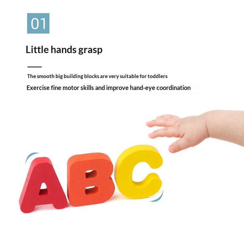 Wooden Puzzles For Toddlers Alphabet & Number Matching Games Montessori Learning Toys For Early Educational