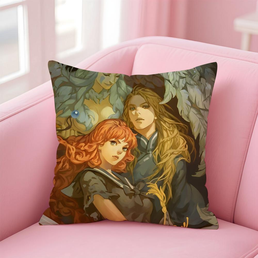 Beautiful Cool Comics The Twelve KingdomsK Cushion Cover Pillow Case Soft Skin Friendly Fabric Concealed Zipper