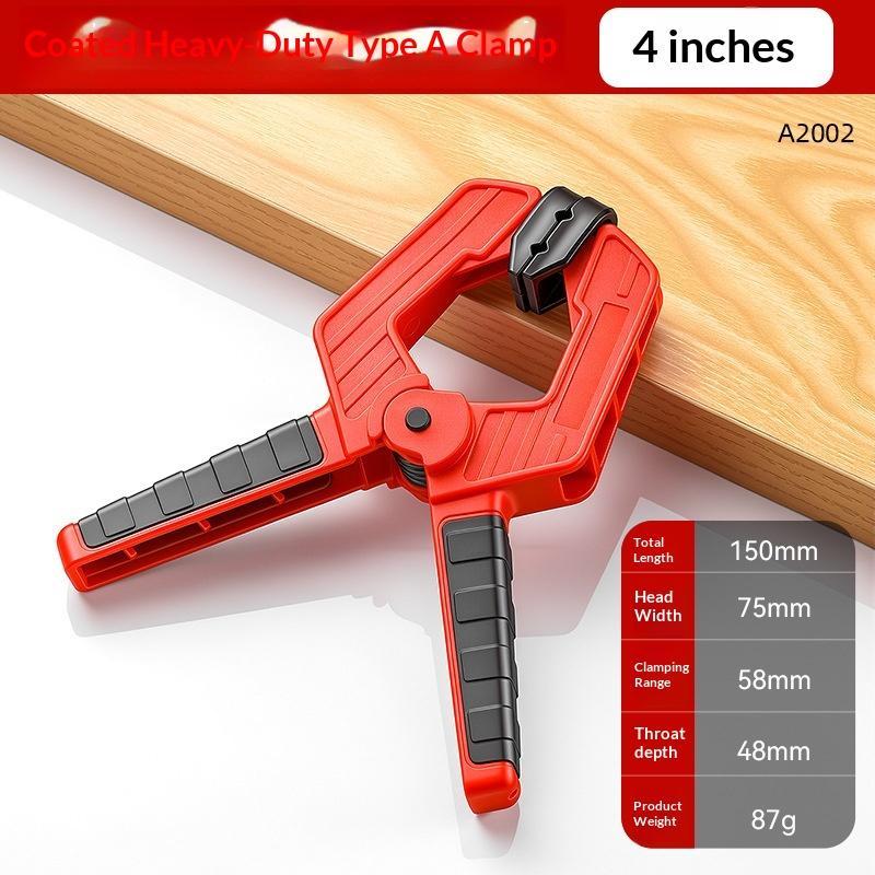 Heavy Duty Nylon Spring Clamp 6 Inch A Type Strong Grip Woodworking Clip for DIY Craft Furniture Repair Projects