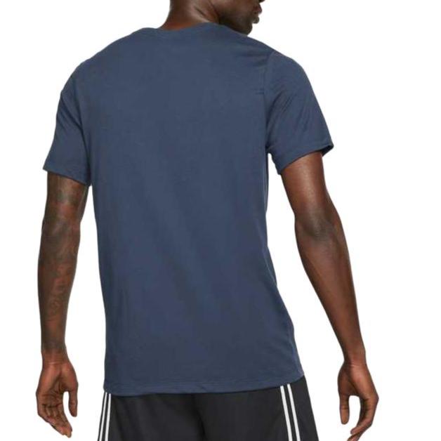 Nike T Shirts Men's Obsidian Color Crew Neck Moderate DD9344-451
