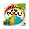 Vintage Metal Pool Sign Wall Art Garden Decor