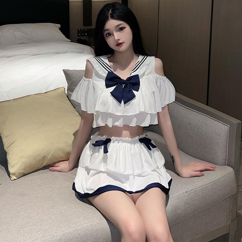 Erotic Underwear Female Sexy Senior Sister Outfit Pure J Uniform Perspective Soft Girl Dead Library Water Free Passion Suit