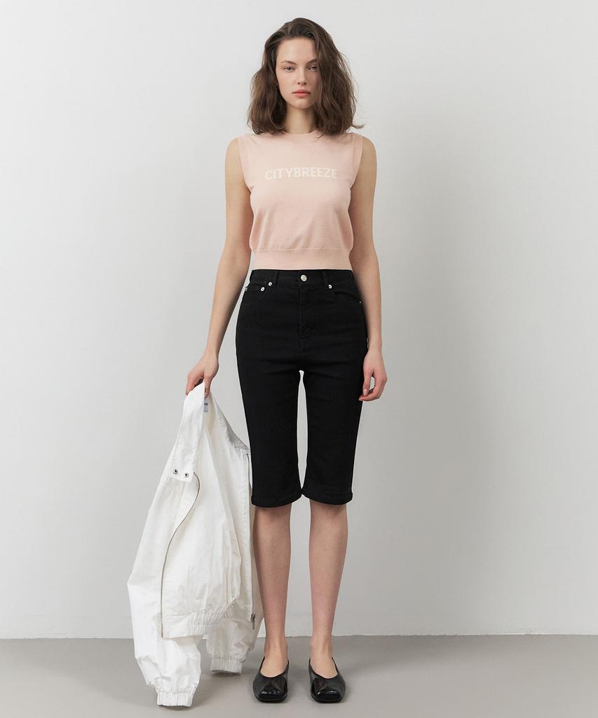 CITYBREEZE City Logo Sleeveless Crop Top_Pink