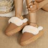 Fashion 2025 Winter New Platform Versatile Plush Warm Heightening Small Women's Snow Slippers