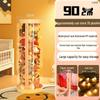 Zippered Plush Doll Storage Basket - Children's Transparent Toy Organizer