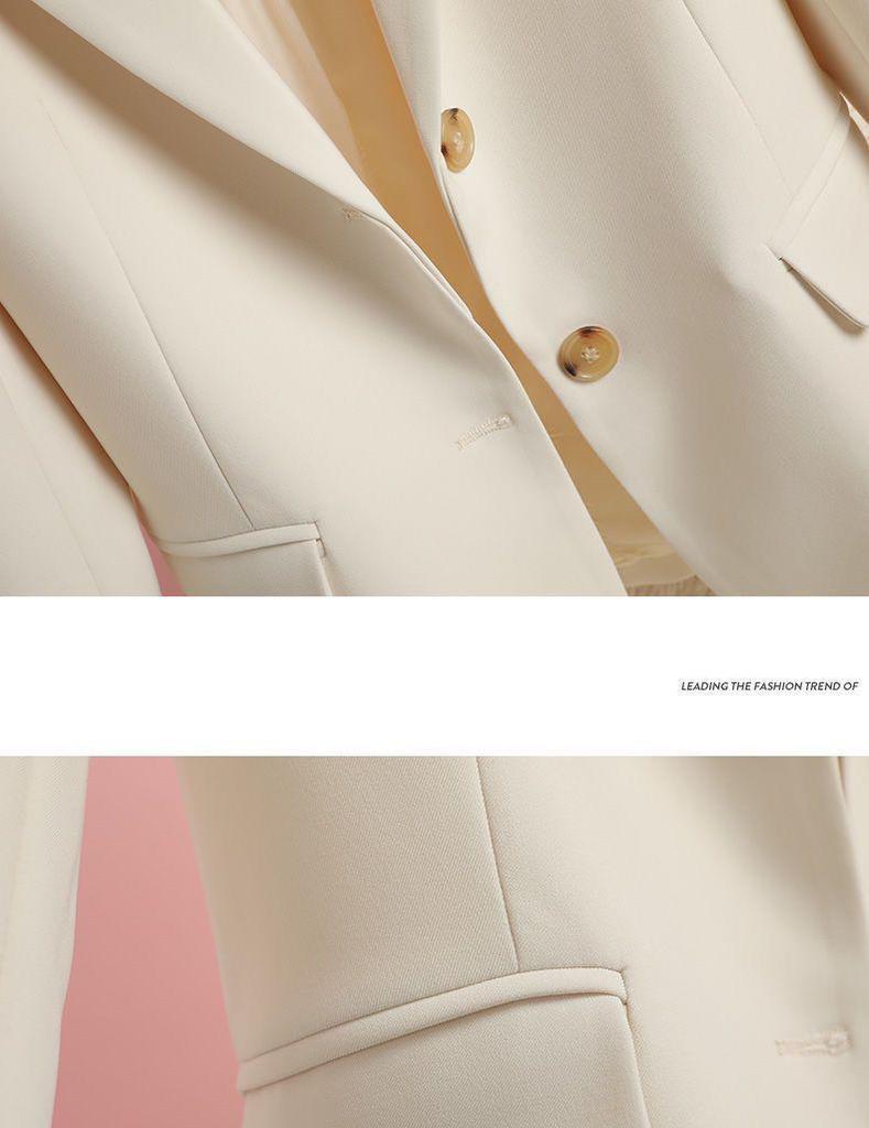 2025 Spring & Autumn Fashion Women's Single-Breasted Versatile Suit Jacket