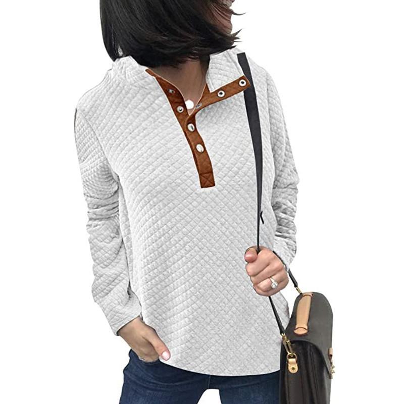 

2025 autumn and winter new color ribbon pocket lapel pullover sweater women S